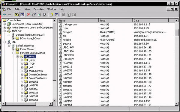 Managing DNS on a Samba 4 ADS with MMC.